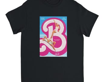 Barbie Movie Inspired T-Shirt: Iconic Pink & Blue Pop Culture Tee – Your Style, Your Size!