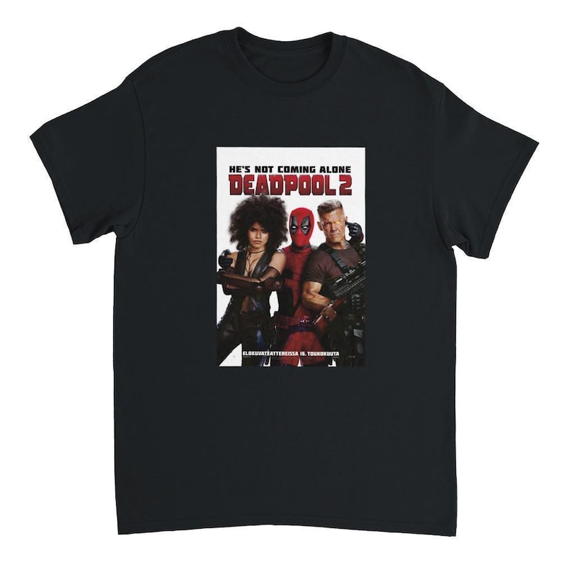 Deadpool 2 Movie Poster T-Shirt: Unleash Your Inner Anti-Hero in Black or White Black