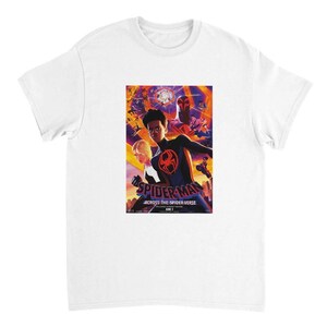 Spider-Man: Across the Spider-Verse "Miles Morales" T-Shirt in Your Choice of Classic Hues White