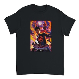 Spider-Man: Across the Spider-Verse "Miles Morales" T-Shirt in Your Choice of Classic Hues Black