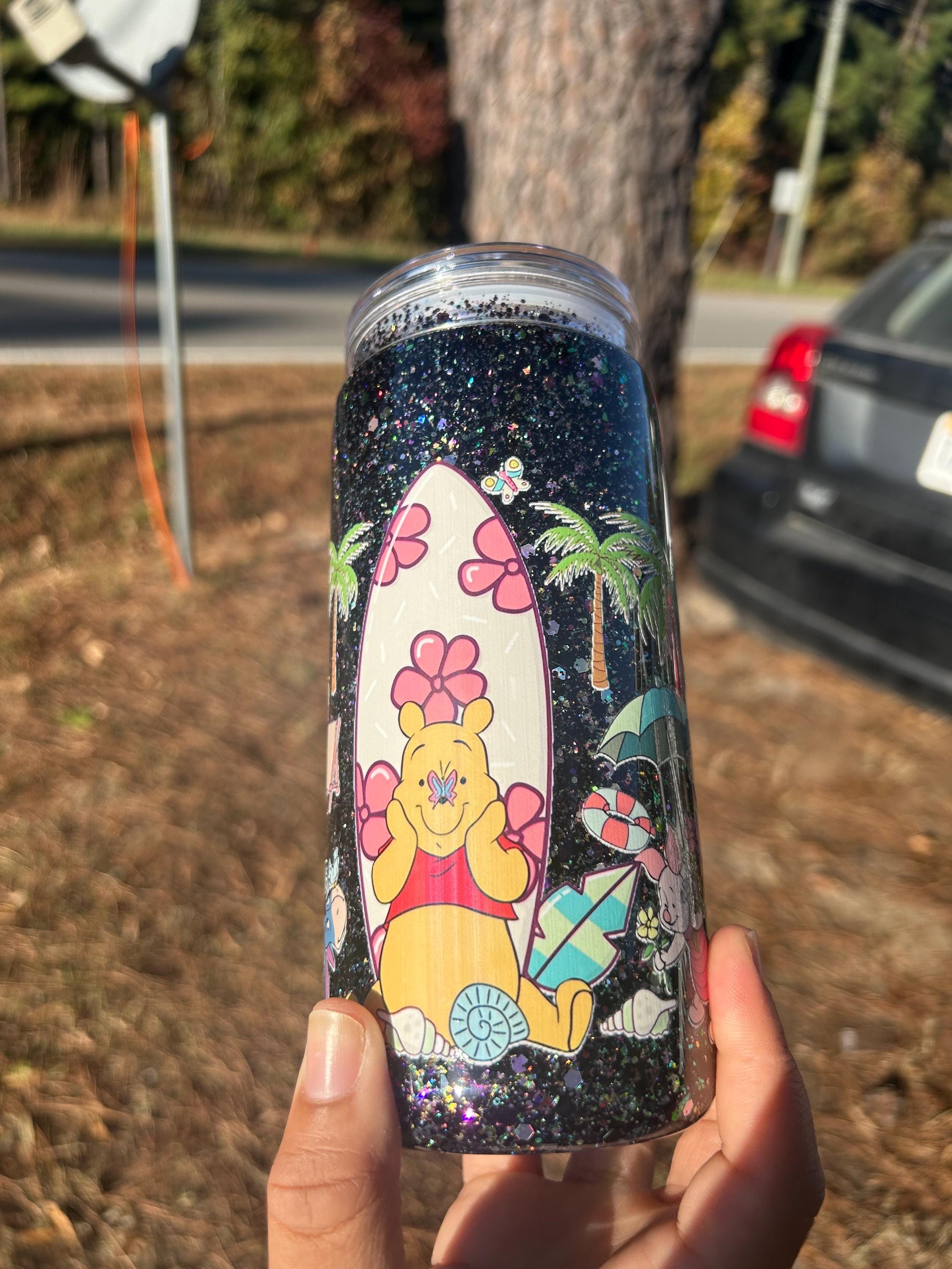 Winnie the Pooh Snowglobe Tumbler - Etsy