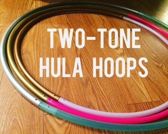Two-Tone Hula Hoop: Collapsible Polypro & HDPE Dance Hoop