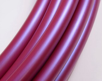 Metallic Raspberry Morph 5/8” POLYPRO Dance & Exercise Hula Hoop COLLAPSIBLE push button or minis