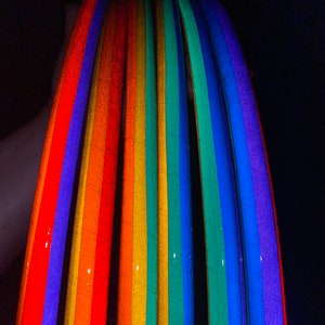 Reflective Rainbow Hula Hoop – Polypro Dance & Exercise