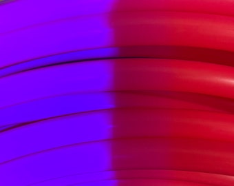 UV Red Polypro Hula Hoop – Collapsible Dance & Exercise