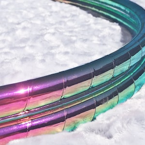 Melon Morph HDPE or POLYPRO Performance Dance & Exercise Hula Hoop - color changing 5/8" 3/4" purple teal green