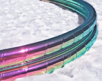 Melon Morph HDPE or POLYPRO Performance Dance & Exercise Hula Hoop - color changing 5/8&quot; 3/4&quot; purple teal green