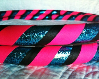Hot Blueberry Dance & Exercise Hula Hoop COLLAPSIBLE or Push Button neon pink blue black