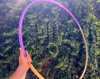 Ready to Ship -  Royalty Hoop - sparkle purple and gold 3/4” Polypro  32”