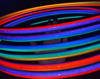 Reflective Rainbow Hula Hoop – Polypro/HDPE, Dance & Exercise