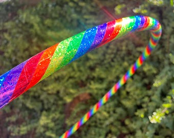 Rainbow Splash -  Sequin Hula Hoop, Collapsible Fitness Exercise Hoop