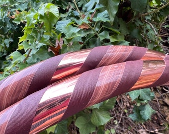 Fall Fairy Hula Hoop, Collapsible Polypro, Wood Grain & Copper