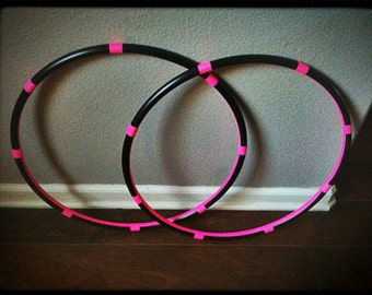 BUDGET Set of 2 Grip Mini Arm Hula Hoops - Custom Grip Colors - lightweight or weighted