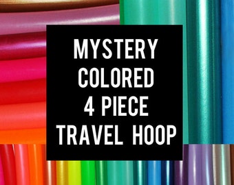 Mystery Color Sectional Hula Hoop – Polypro or HDPE, 4-Piece Travel Hoop