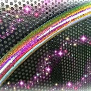 Sunset  Galaxy Glitter HDPE Polypro Performance Dance & Exercise Hula Hoop - color changing 5/8" 3/4"