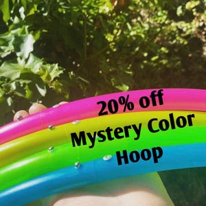 FLASH SALE Mystery Color Dance Hula Hoop: Polypro Tubing image 2