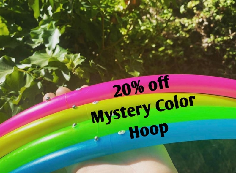 FLASH SALE Mystery Color Dance Hula Hoop: Polypro Tubing image 2