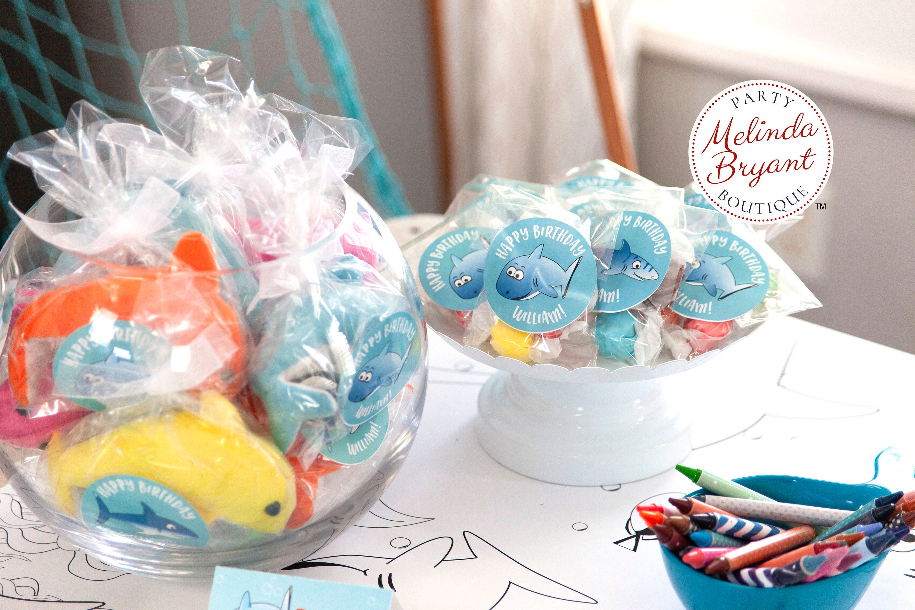 PINKFONG STAMPERS BAMBINO Squalo 5pk Set Famiglia Nonno Topper Festa - Foto 7