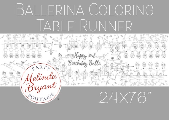 Dinosaur Coloring Table Runner - Melinda Bryant Party Boutique Blog