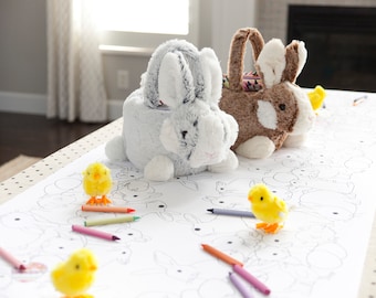 Easter Decorations Table Runner Coloring Page Spring Wedding Decor Bunnies Bunny Themed Tablecloth Kids Corner Egg Decorating Craft Activity