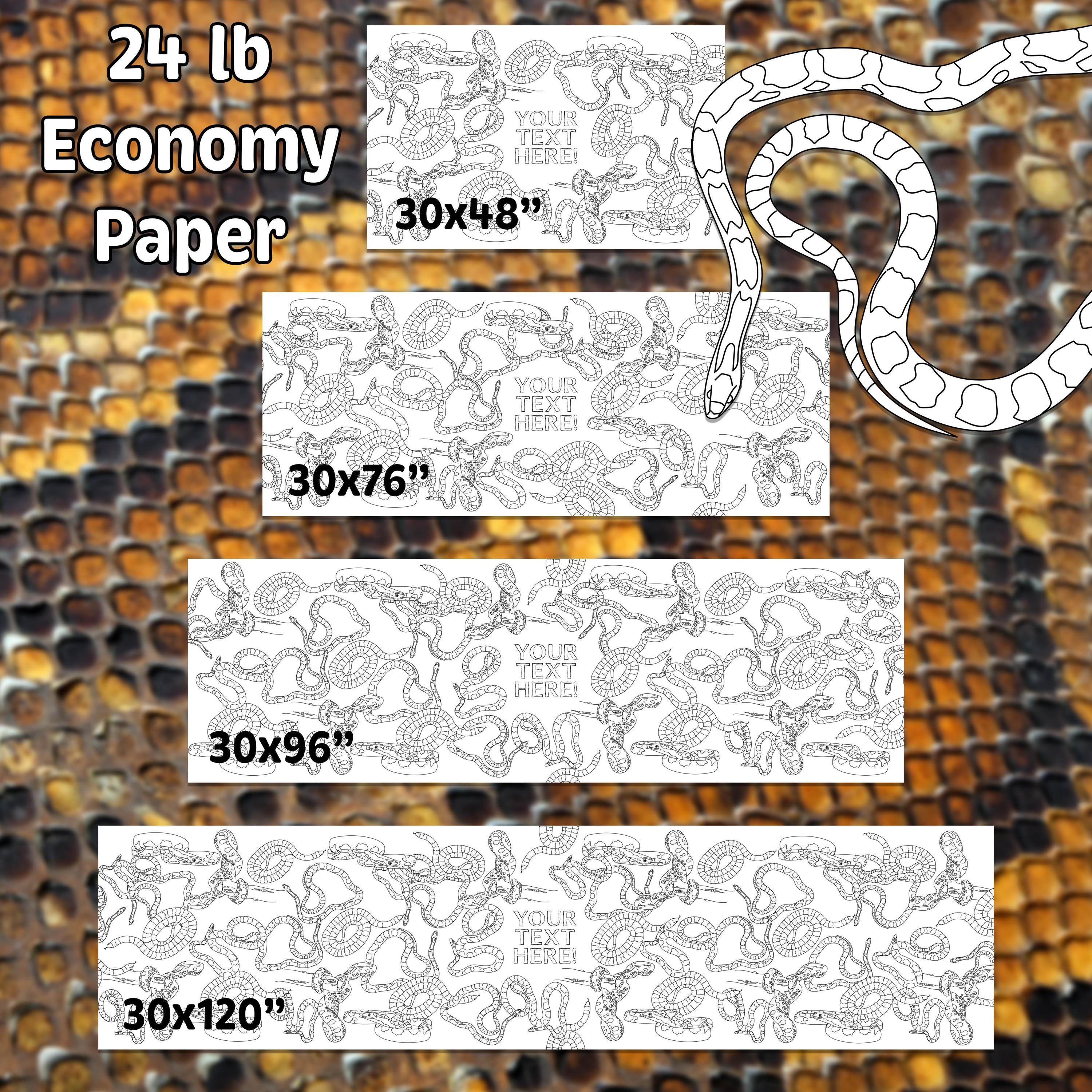 Personalized Snake Reptile Party Coloring Tablecloth Birthday 