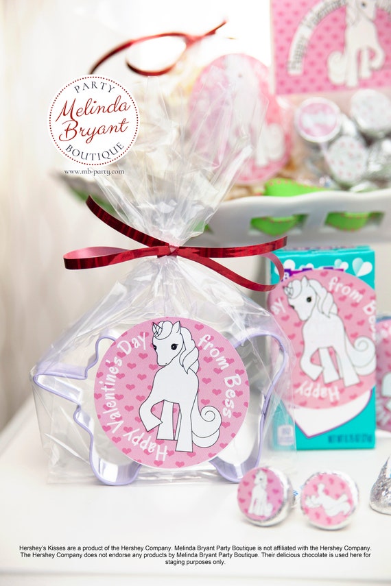 Kids Personalized Valentines Unicorn Themed Sticker Kits with Bags and Stickers Included / Easy Assembly Party Favor Kits First Birthday Il_570xn