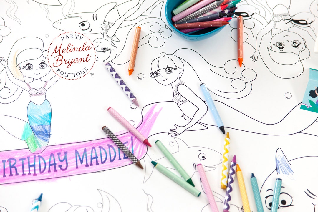 Color Your Own Bag with 6 Markers - Unique Mermaid Crafts for Girls Ages 6-8  & G