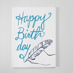 Birthday Quill - LETTERPRESS KARTE