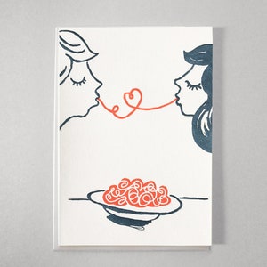 Spaghetti Love - LETTERPRESS KARTE