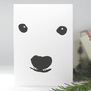 Eisbär - LETTERPRESS KARTE
