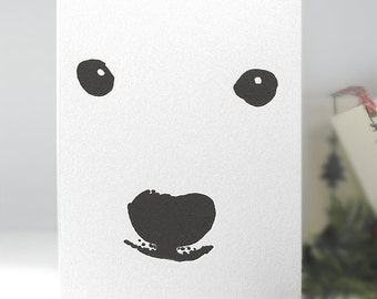 Polar Bear - LETTERPRESS CARD