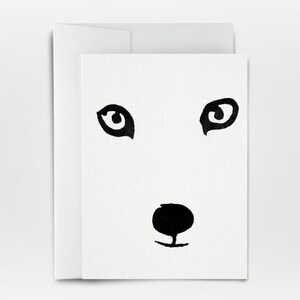 Schneefuchs - LETTERPRESS KARTE