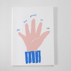 Sie können sich auf mich verlassen - LETTERPRESS CARD