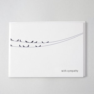 Sympathy Birds - LETTERPRESS KARTE