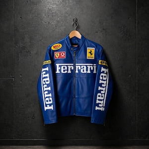 Ferrari Jacket Leather Vintage - Etsy