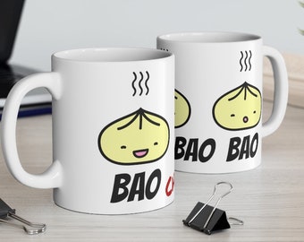 Bao Chikka Bao Bao, Bao Bun, Bao Mug, Funny Mug, Kawaii Mug, Coffee Mug, Chinese Food,Cute Mug