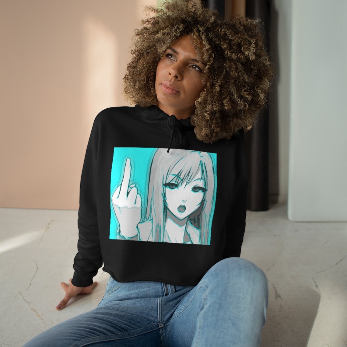 anime vaporwave hoodie