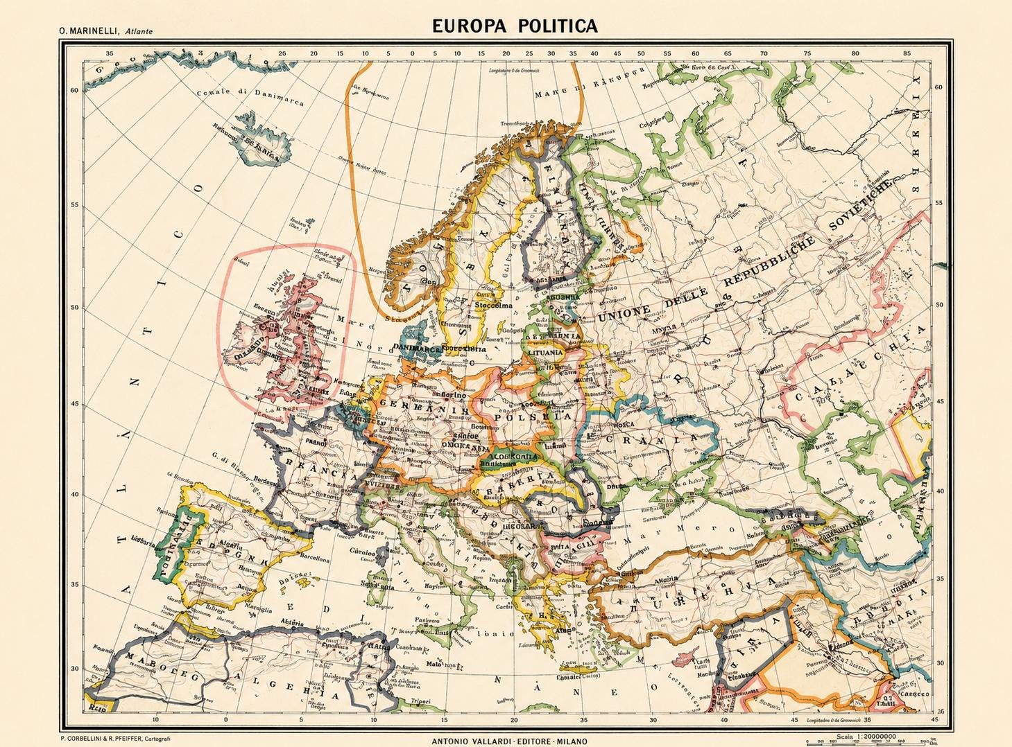 80s map of europe - Etsy 日本