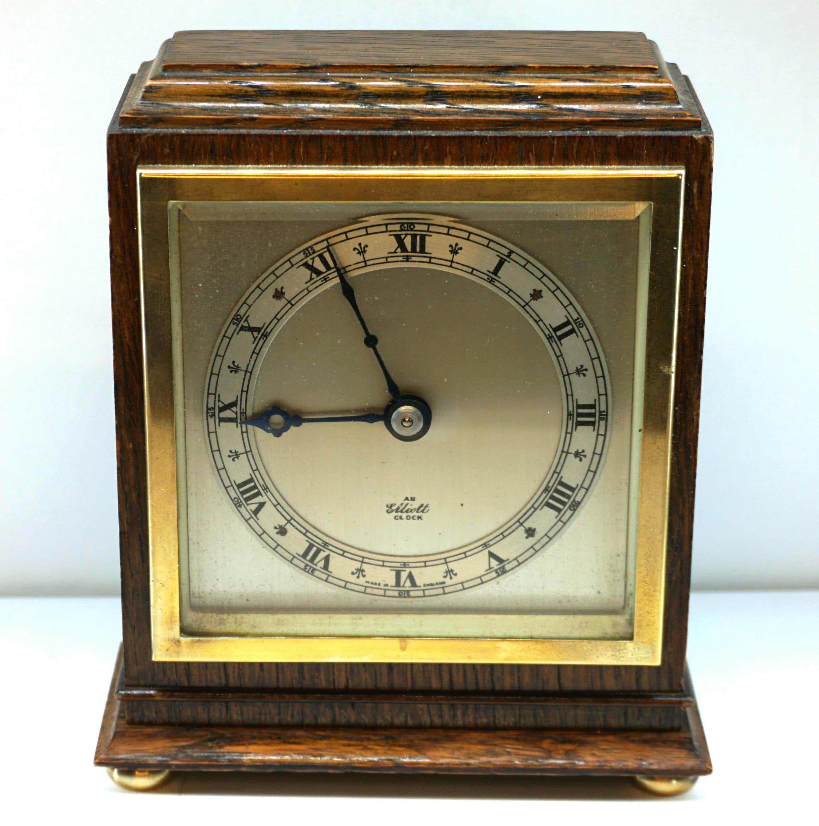 英国 Elliott社 マントルクロック　ウォルナット 1960年代　s2772 Elliott Clock - Etsy Canada
