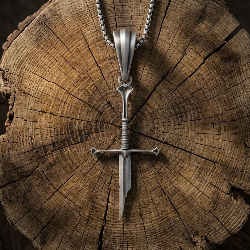 Broken Sword Pendant - Etsy