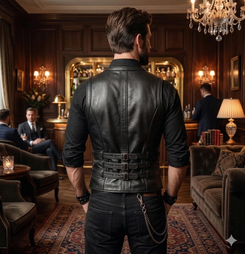 Mens Leather Vest Sewing Pattern, Medieval Armor Waistcoat Template ...