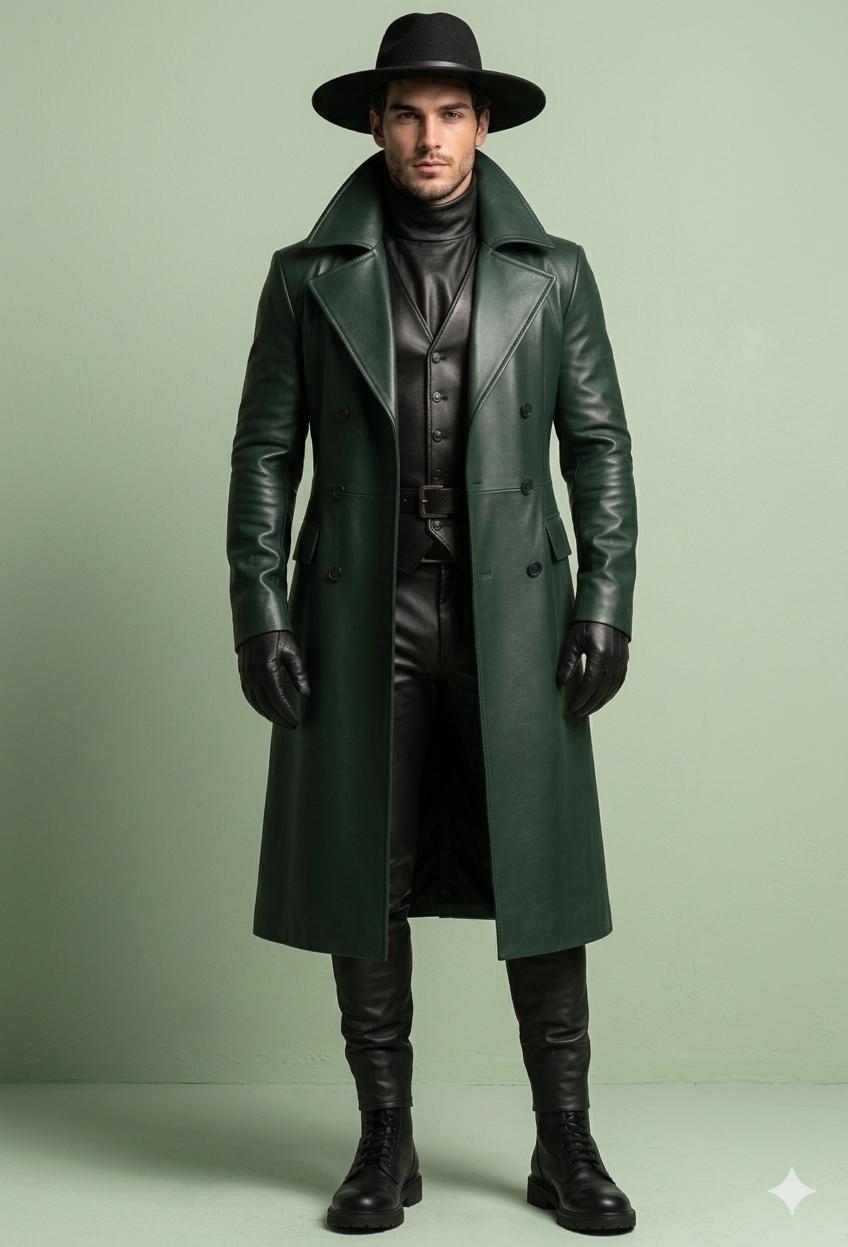 Long Green Coat - Etsy Long Green Coat - Etsy