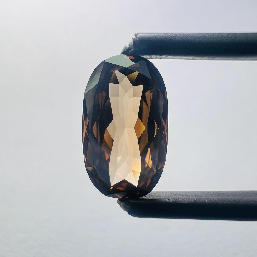 1.27ct Oval Lab Grown Diamond, Fancy Brown VS2 Clarity, Fancy Cut (9 ...