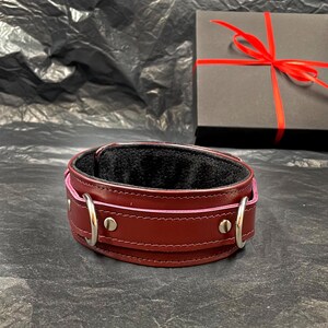 Handmade Leather Collar with Leash. BDSM Collar. Role-playing erotic and sexual games image 6