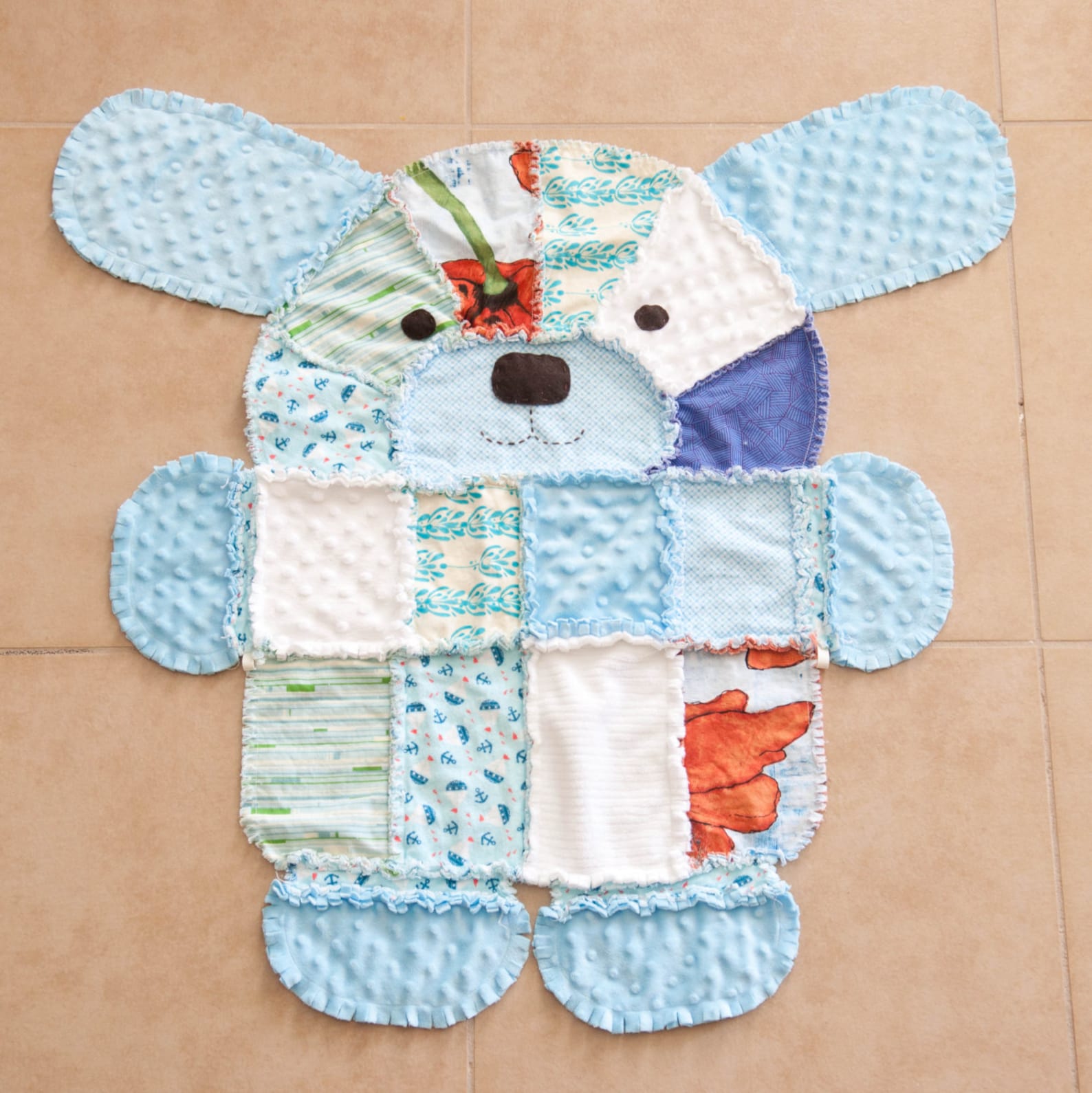 PDF Pattern for Puppy Shaped Rag Quilt-baby Quilt. - Etsy