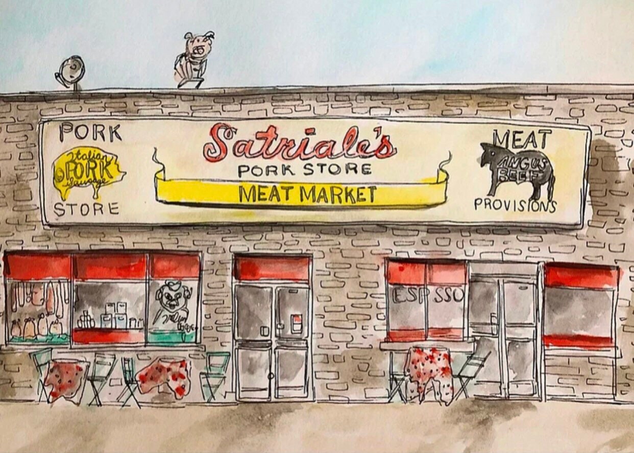 Art Print of Satriales Pork Store the Sopranos Etsy UK