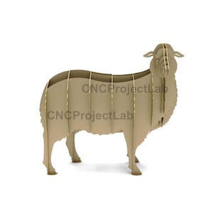 Sheep Garden Decoration Plan, CNC Laser Cutting File (DXF)