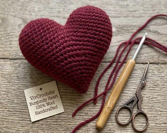 Easy Crochet Heart Pattern | Amigurumi Mini Heart Tutorial (Beginner Friendly)