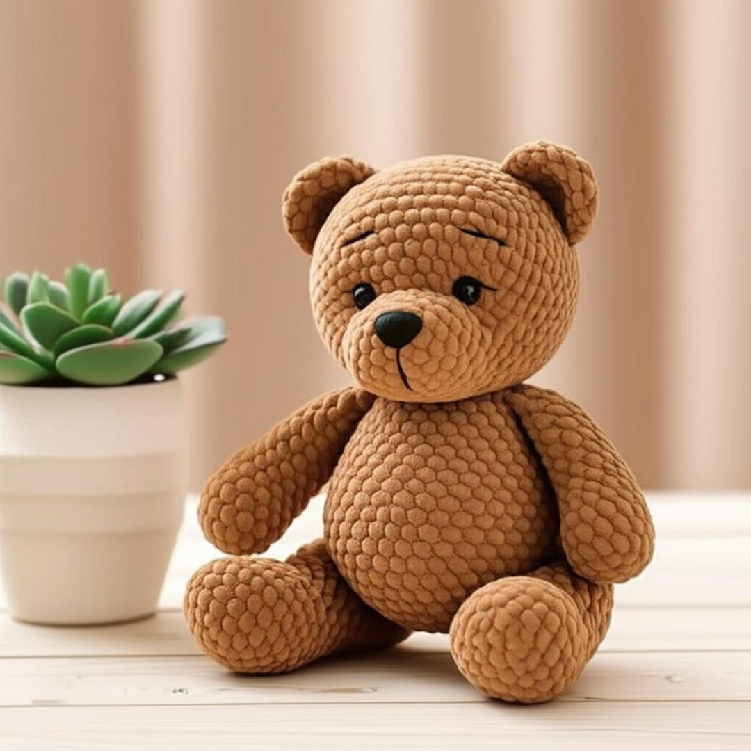 Teddy Bear Crochet Pattern | Amigurumi Bear PDF | Plush Toy Tutorial ...