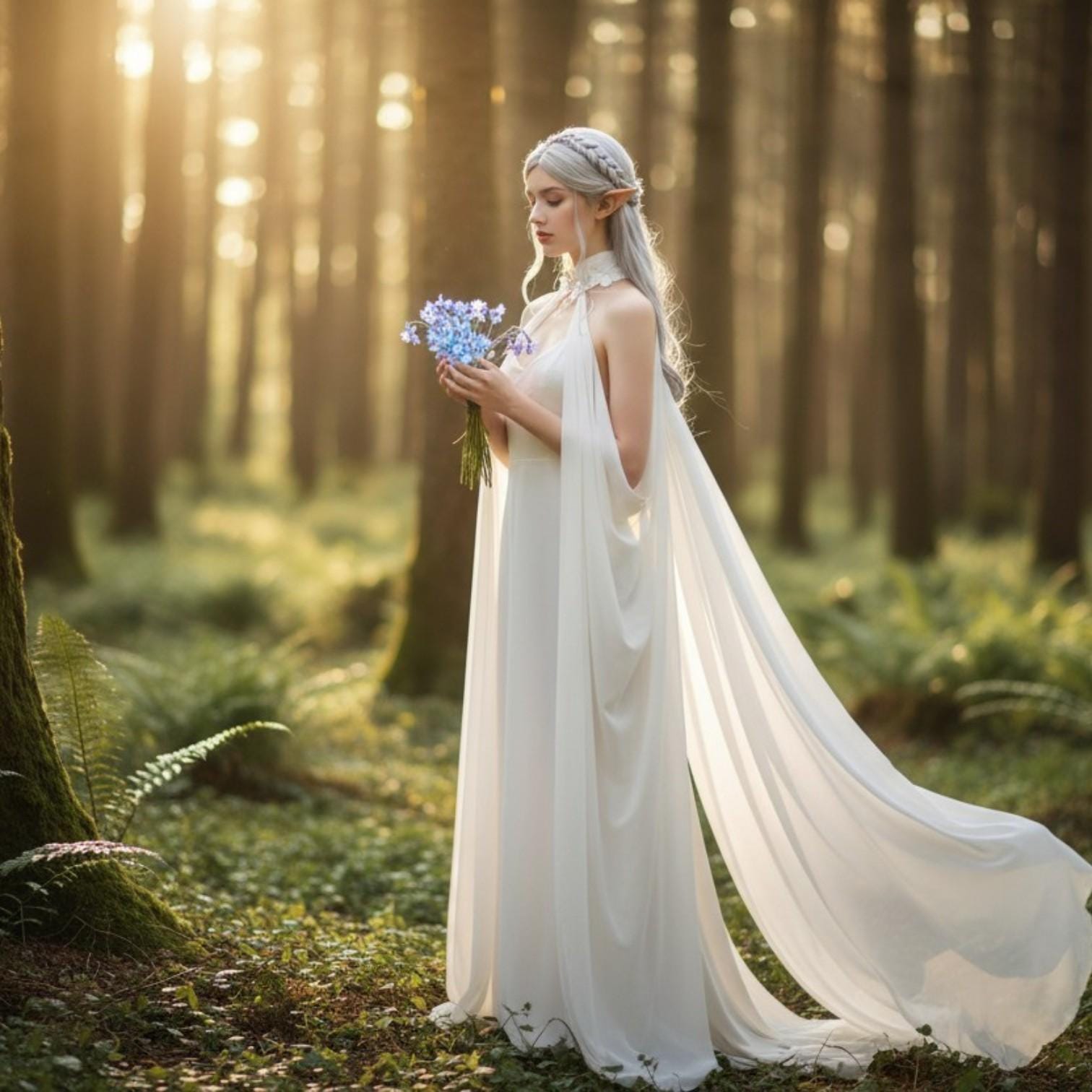 White Elf Dress - Etsy Australia